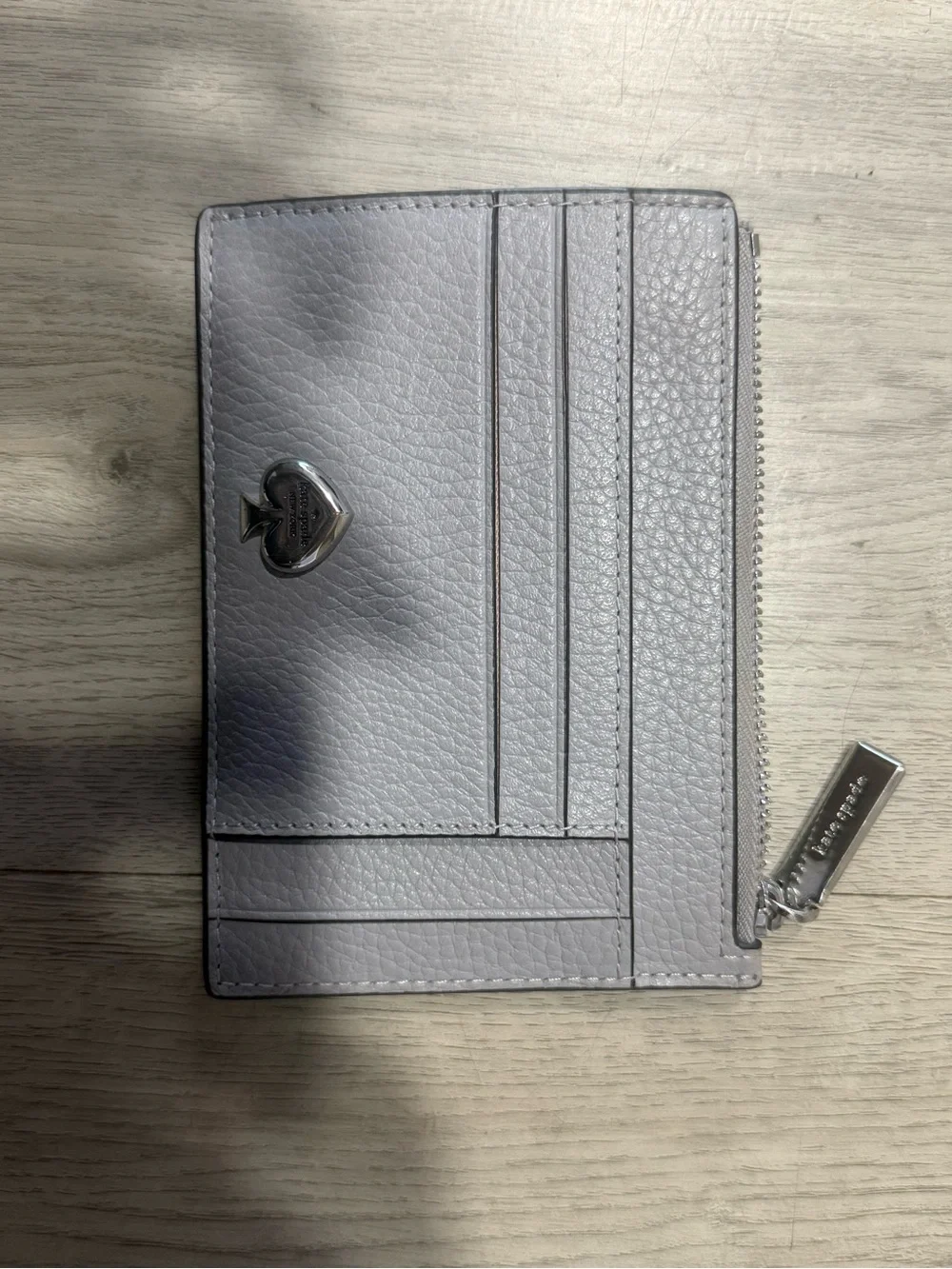 kate spade Pebbled Leather Card Case with Zip